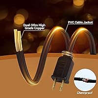 Vista 6 de Aialun Tira de luces para exteriores de 51 pies de 2200 K, color blanco cálido, luces LED S14 de plástico inastillable, luces Edison de plástico