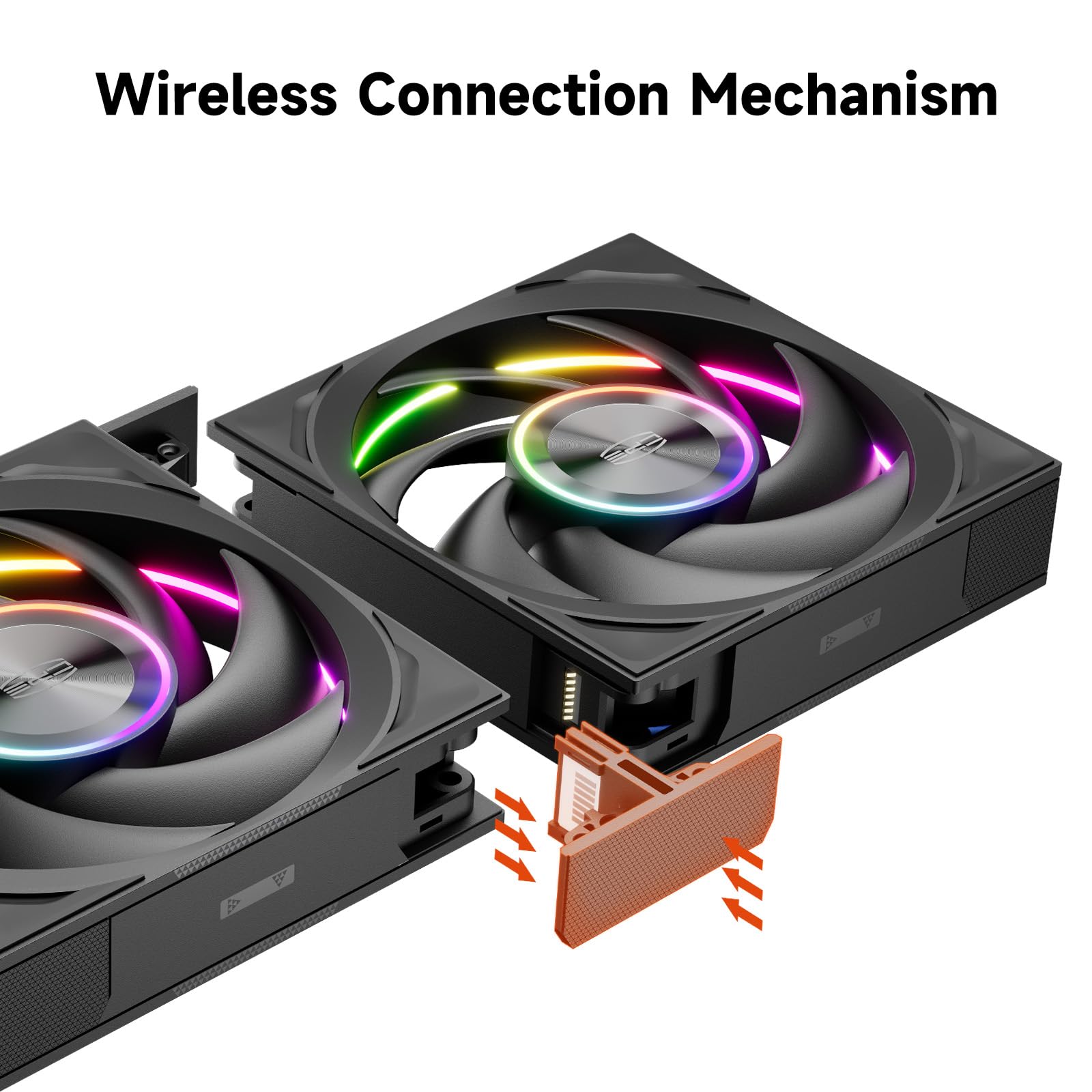 PCCOOLER Case Fan F7 X120 ARGB 120mm 3-Pack, Triple-Sided Infinite