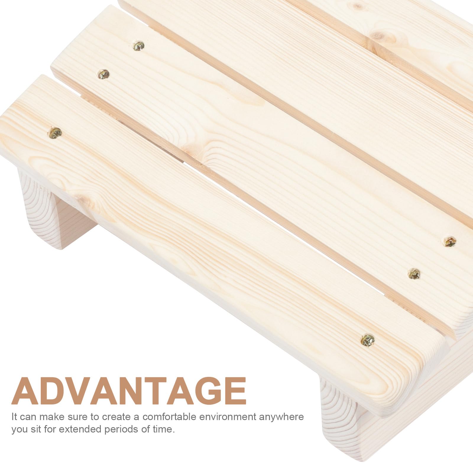 Healvian Poggiapiedi in Legno per Migliorare la Postura Design Inclinato e Salvaspazio per Ufficio e Casa Sotto la Scrivania