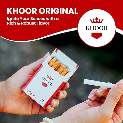 Vista 23 de KHOOR Cigarrillos de mentol a base de hierbas, 2 paquetes de sabor a mentol, alternativa satisfactoria para fumadores que buscan una alternativa