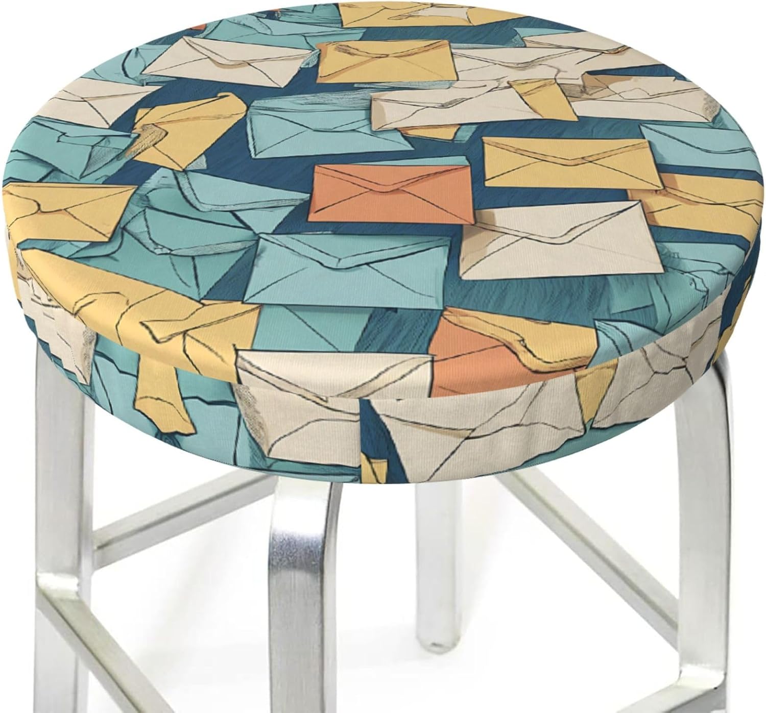 Round Bar Stool Seat Cover for Home Kitchen Dining Chair - 14 inch