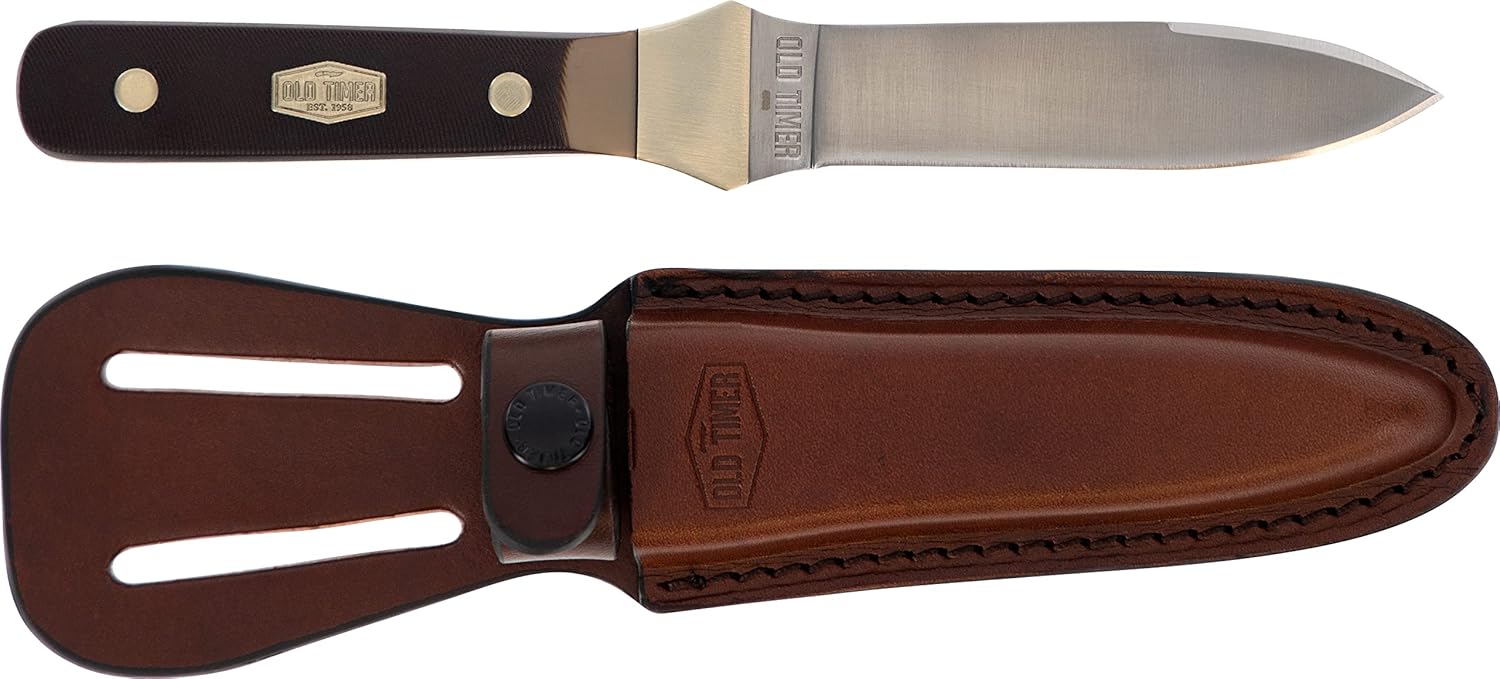 Old Timer 162OT Boot Knife 7.8in High Carbon Stainless Steel Full Tang Fixed Blade Knife with 3.8in False Edge Blade