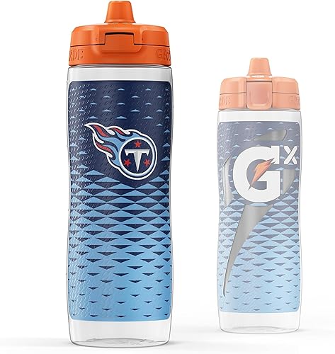 Miniatura 35 de Gatorade Gx NFL - Botellas antideslizantes para apretar, 30 onzas líquidas, sistema de hidratación Gx Miami Dolphins,Baltimore Ravens,Buffalo