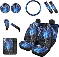 chaqlin Galaxy Wolf autóülés huzat szett 12 részes kék farkas mintás univerzális 2