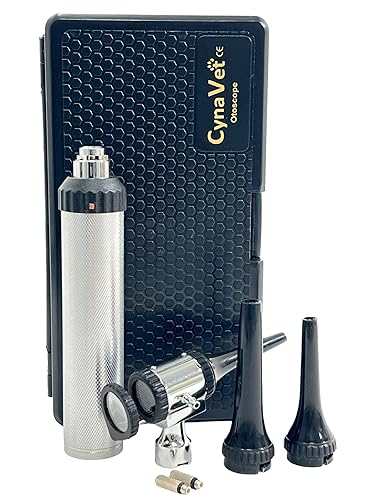 Miniatura 33 de ArtLaB - Juego de otoscopio veterinario de primera calidad, instrumento de diagnóstico veterinario con juego de espéculas de oído reutilizables