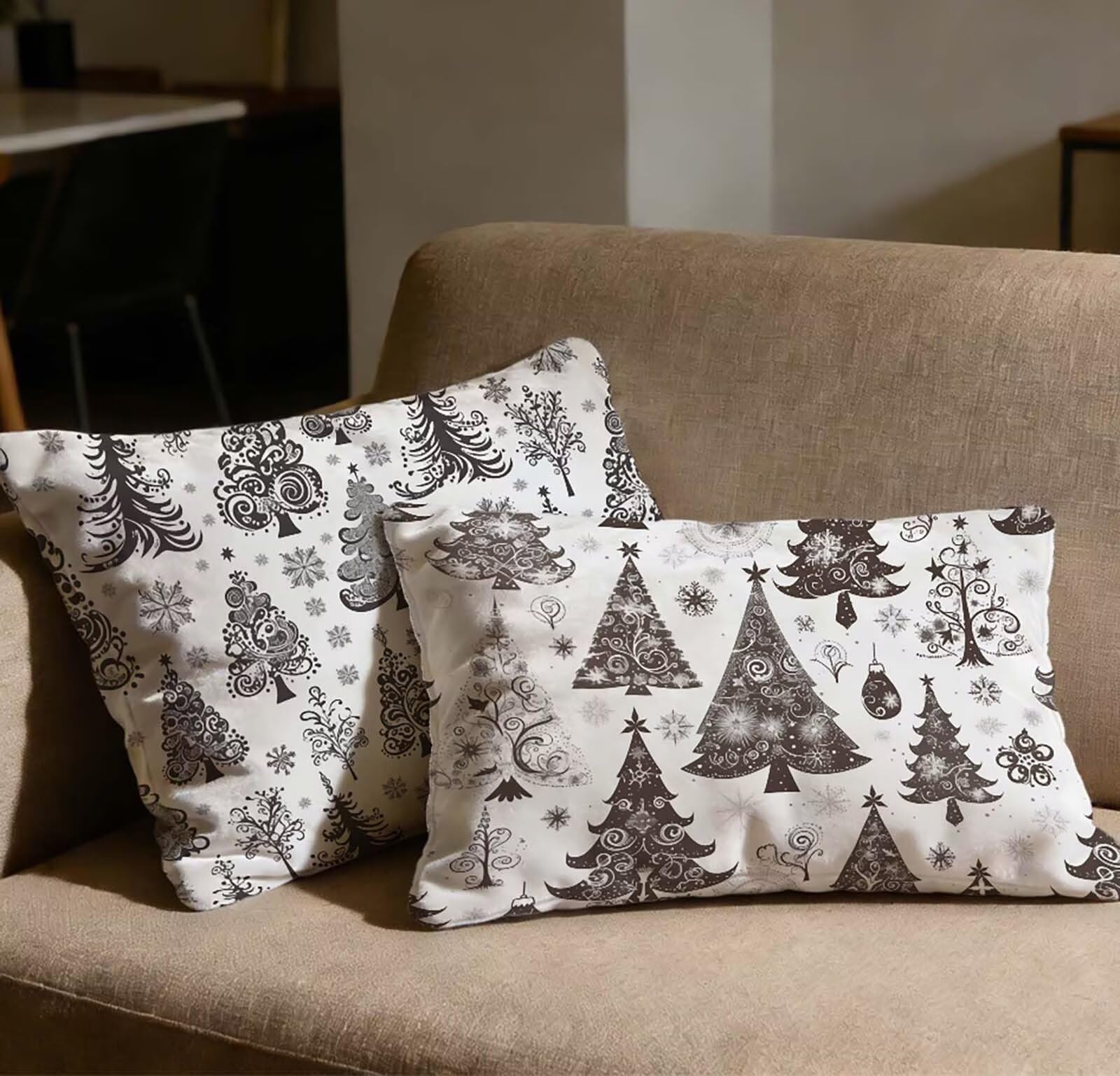 Taie d'oreiller 40x60 cm lot de 2 housses en velours blanc pour lit et canapé de chambre