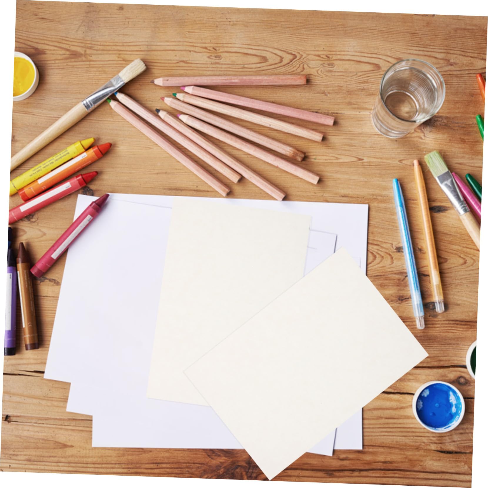 UTHCLO 50 Piezas Xuan Paper Doble para Caligrafía y Pintura con Pincel Papel de Arroz Grueso para Escritura Dibujo y Práctica Artística para Estudiantes y Artistas