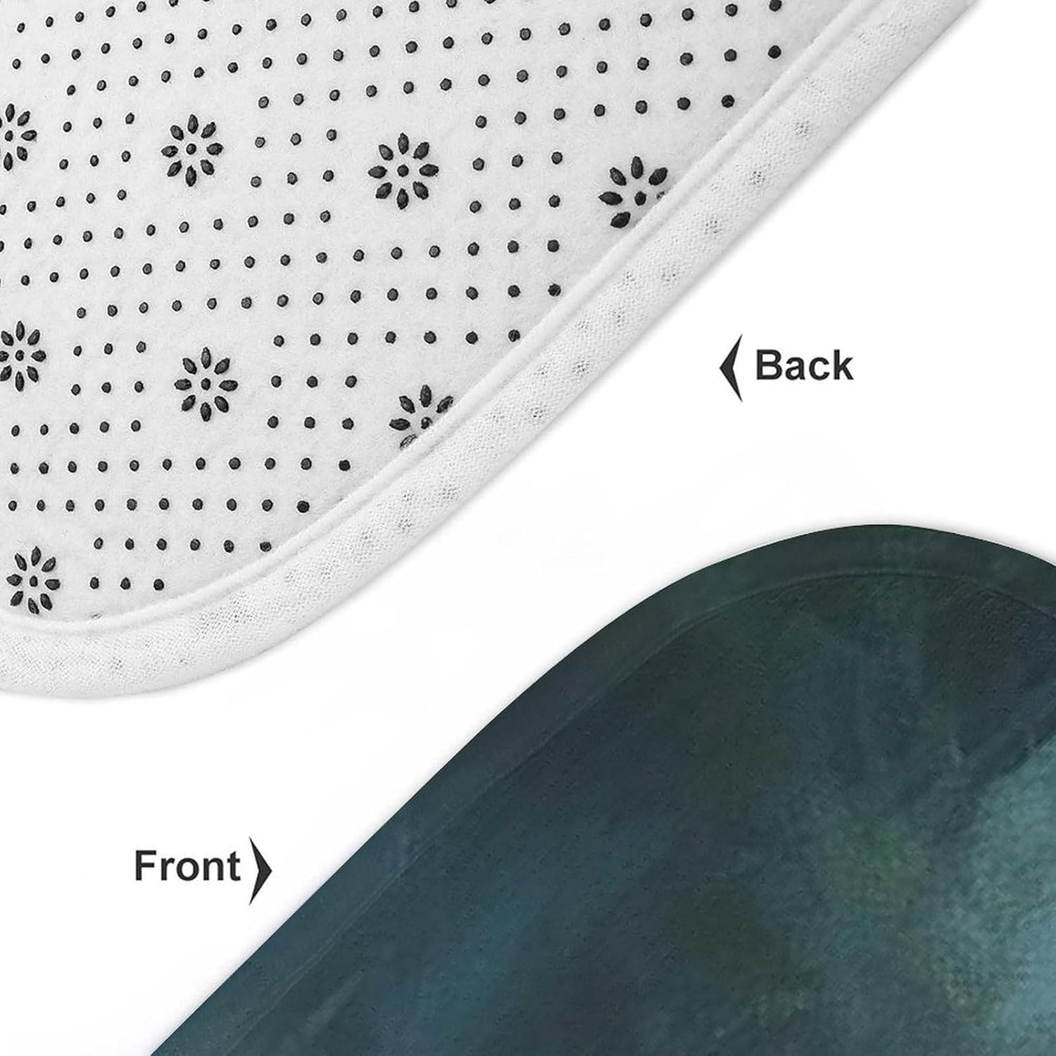 Anti-Skid Floor Mats 3 Piece Set,Country Life Pictures Printed Coral Fleece Bathroom Mats U-Shaped Contour Mat Toilet Seat Cover for Bathroom, Tub, Shower, Kitchen 19.7"x31.5"