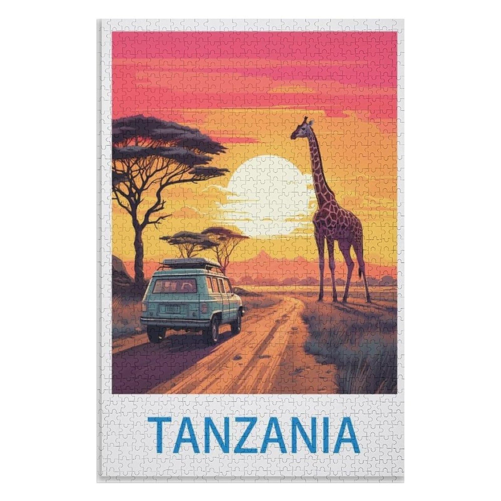 puzzles for adults, family puzzle game birthday gifts, Tanzania，Adults 1000 Piece Jigsaw Puzzle- Christmas，70x50，paper puzzle，AA-554
