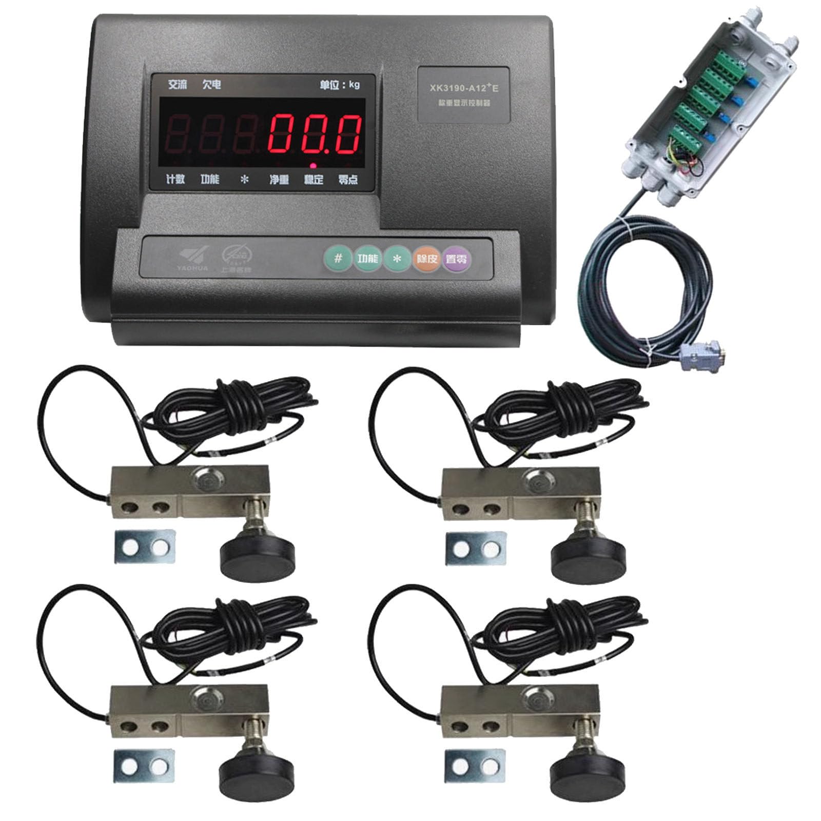 Kit de báscula para Ganado con celda de Carga,Básculas para Ganado para Cerdos,Kit de báscula para Ganado con celda de Carga,para Ganado,Oveja,Cerdo,Cabras,110V