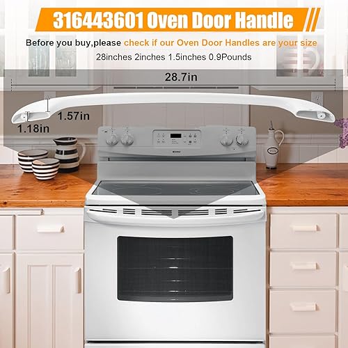 Upgraded 316443601 Oven Door Handle Replacement Compatible, 56 OFF