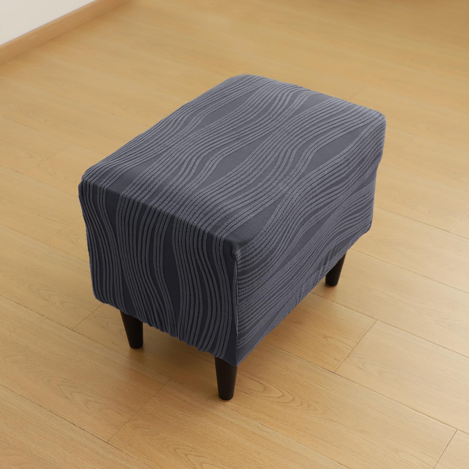 HOKIPO Footstool Cover - Nestiva Grey -8