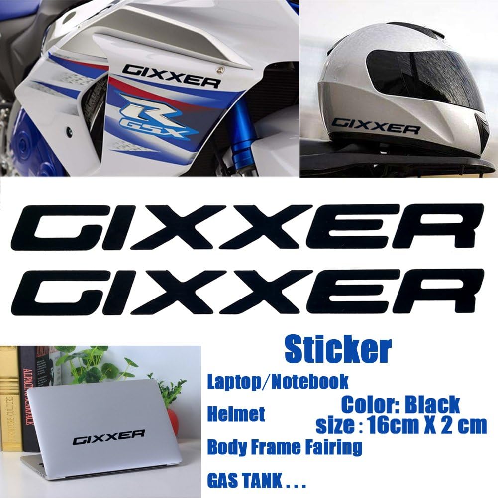Amazon.com: Black Gixxer Sticker Helmet 