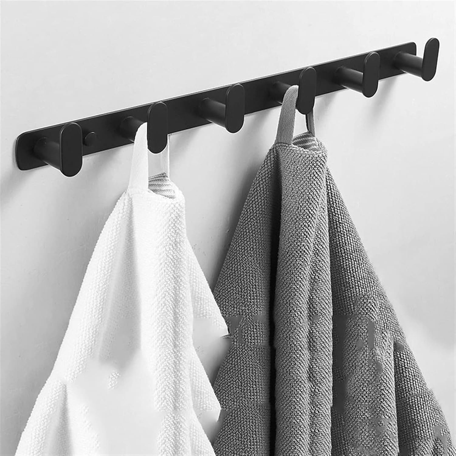 Wall-Mounted Coat Rack Coat Rack Wall Mount, Metal Hook, Coat Hook, Simple Shelf for Entrance, Living Room, Bedroom, Wardrobe, Porch, Kitchen Coat Rack Hooks