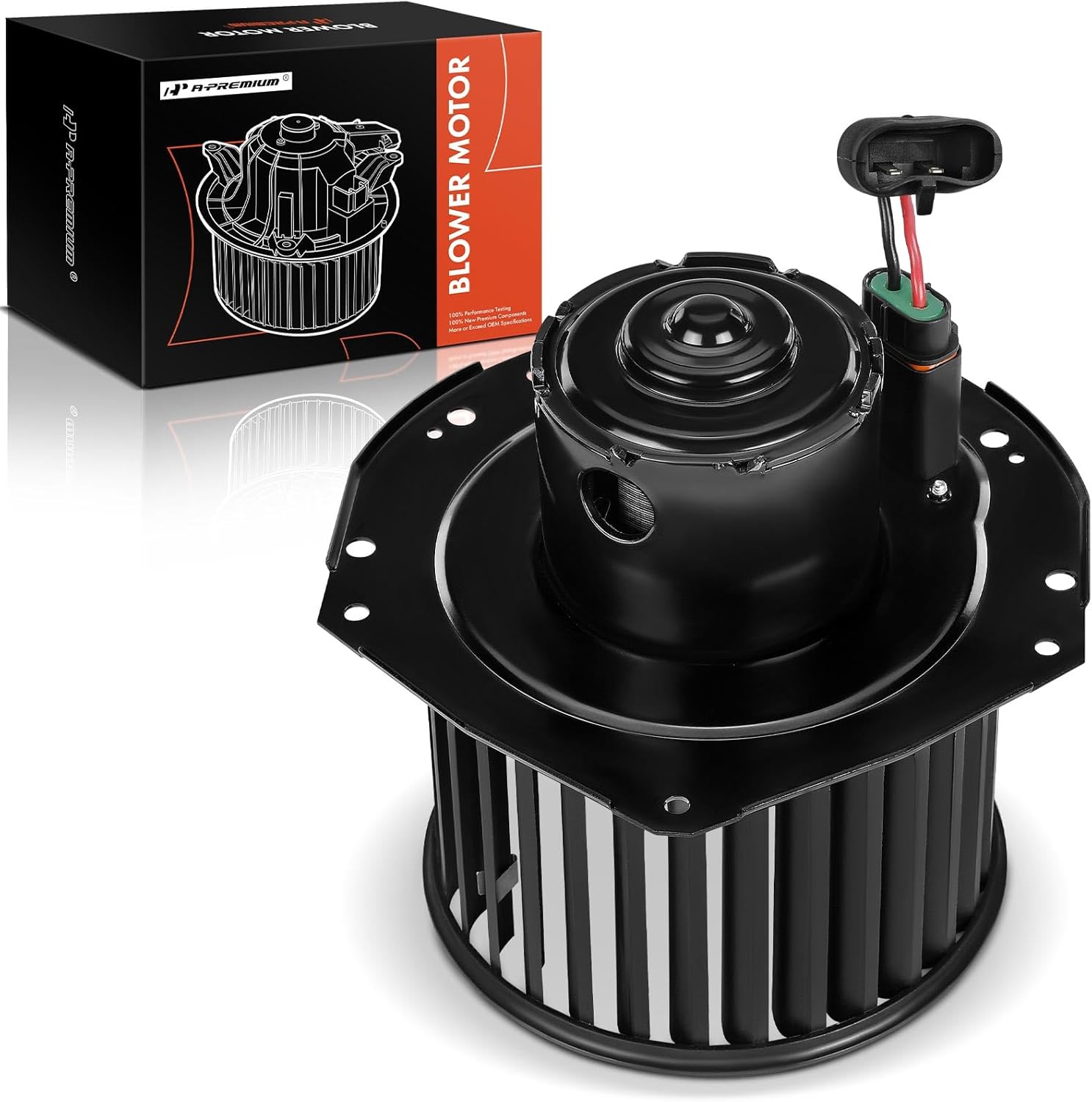 A-Premium Front HVAC Heater Blower Motor Compatible with Chevrolet Blazer 1998-2003 & GMC Jimmy 1998-2002 & Oldsmobile Bravada 1998-2004, with Fan Cage