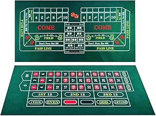 BALIKEN 84x42 Inches Roulette Table Mat & Craps Table Top Casino Felt Professional Grade Mat