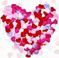 Vista 1 de 400 piezas de decoración de confeti de mesa de corazón para el día de San Valentín, pétalos de esponja en forma de corazón, decoración romántica
