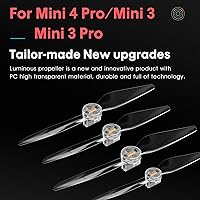 Vista 3 de Mini 4 Pro/Mini 3 Pro/Mini 3 hélices Luces LED de repuesto de cuchillas de apoyo de bajo ruido para DJI Mini 3/4 Series Fly More Combo Plus Drone