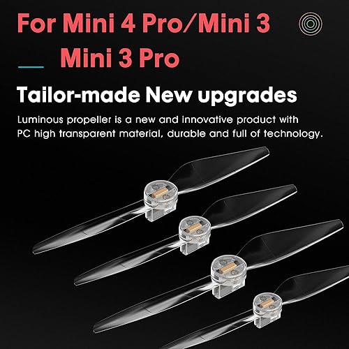 Miniatura 3 de Mini 4 ProMini 3 ProMini 3 hélices Luces LED de repuesto de cuchillas de apoyo de bajo ruido para DJI Mini 34 Series Fly More Combo Plus Drone (2