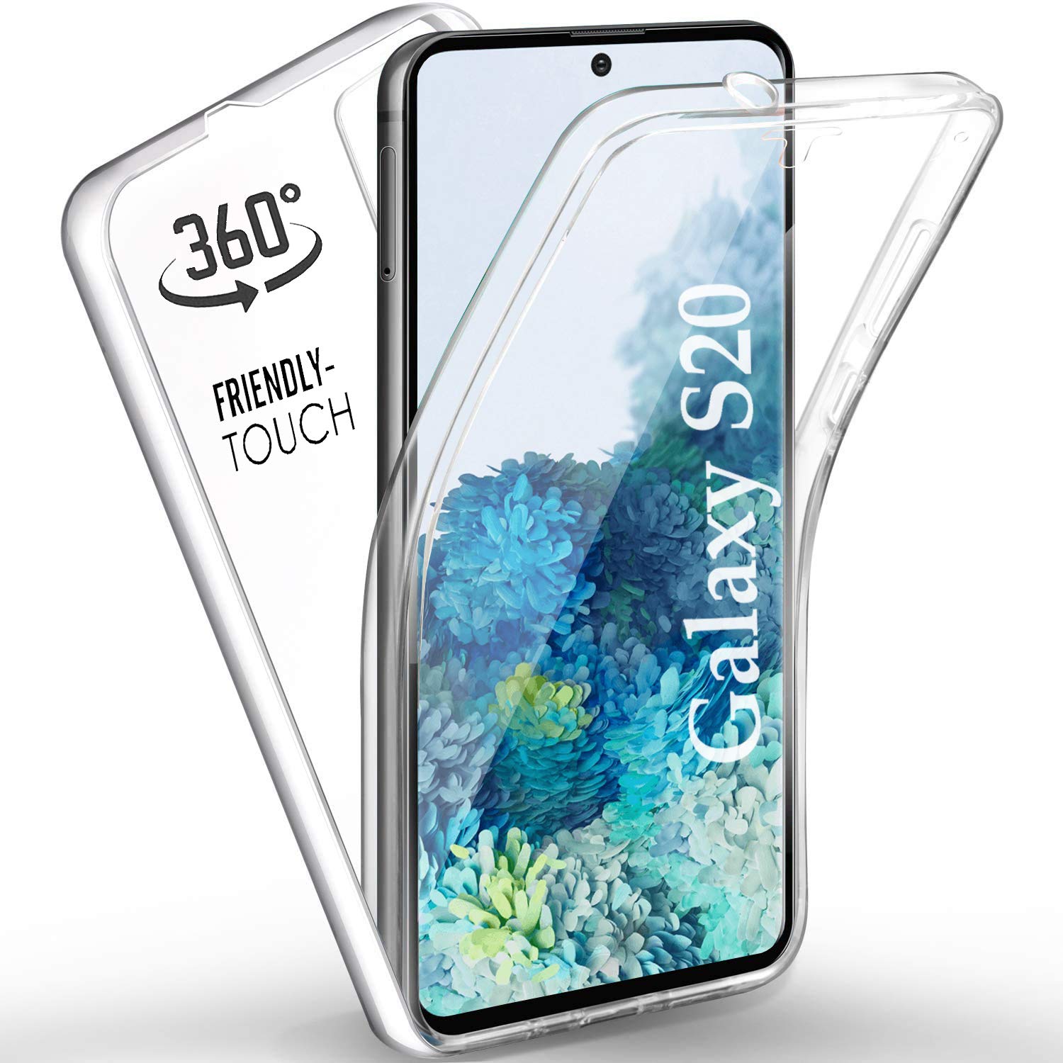 Galaxy S20 / S20 5G Case, [360 Case] [Front And Back Case] [Clear] Full Body Case Cover Hard PC & Soft TPU Silicone Gel Phone Case For Samsung Galaxy S20 / S20 5G