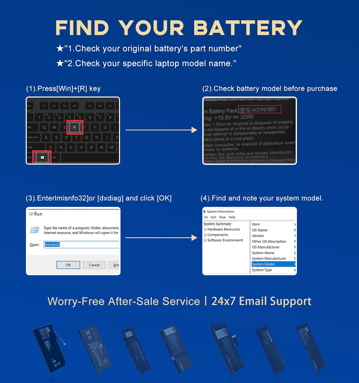 A31N1601 Replacement Battery, Compatible with ASUS VivoBook X541/X541A/X541L/X541N/X541NA/X541NC/X541S/X541SA/X541SC/X541U/X541UA/X541UV/X540L/A540U/A541U/A541UA/A541UV Series, A31LP4Q A31LK41