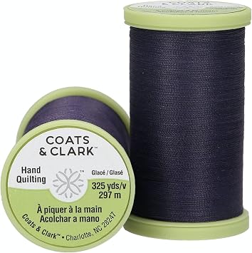 Coats Thread & Zippers Dual Duty Plus Hand Quilting Thread, 325-Yard, Navy S960-4900