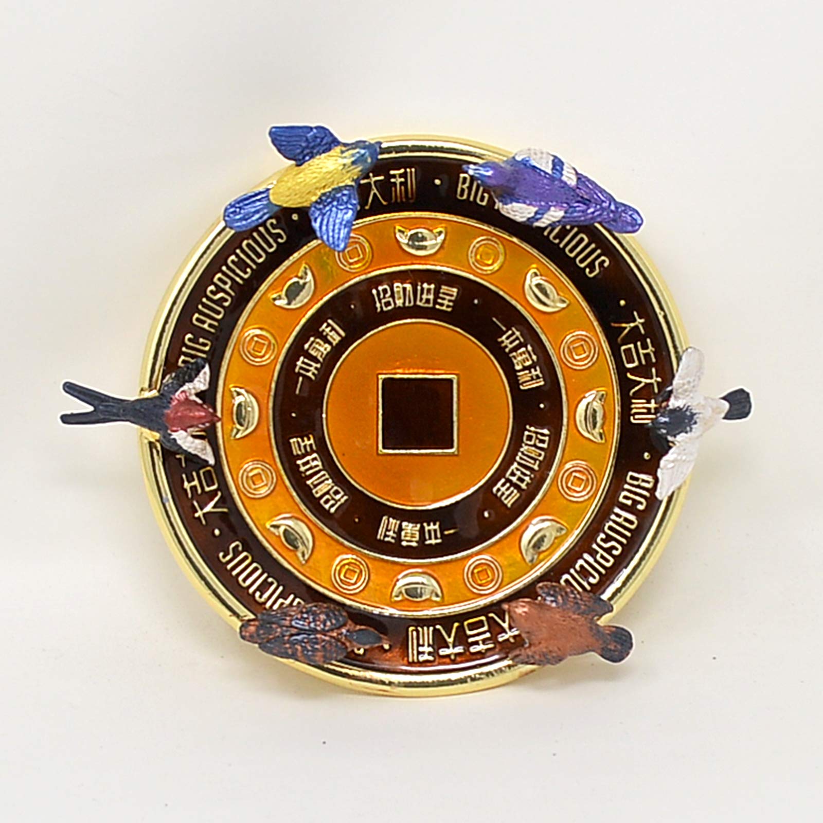 Amazon.co.jp: 風水 彫刻 六つの鳥 吉兆 マルチプライヤー - All The