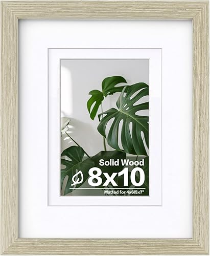 Vista 565 de Egofine Portarretratos de 9 x 12 pulgadas hecho de madera maciza con plexiglás, fotos de 5 x 7/6 x 8 con paspartú o de 9 x 12 pulgadas sin paspartú