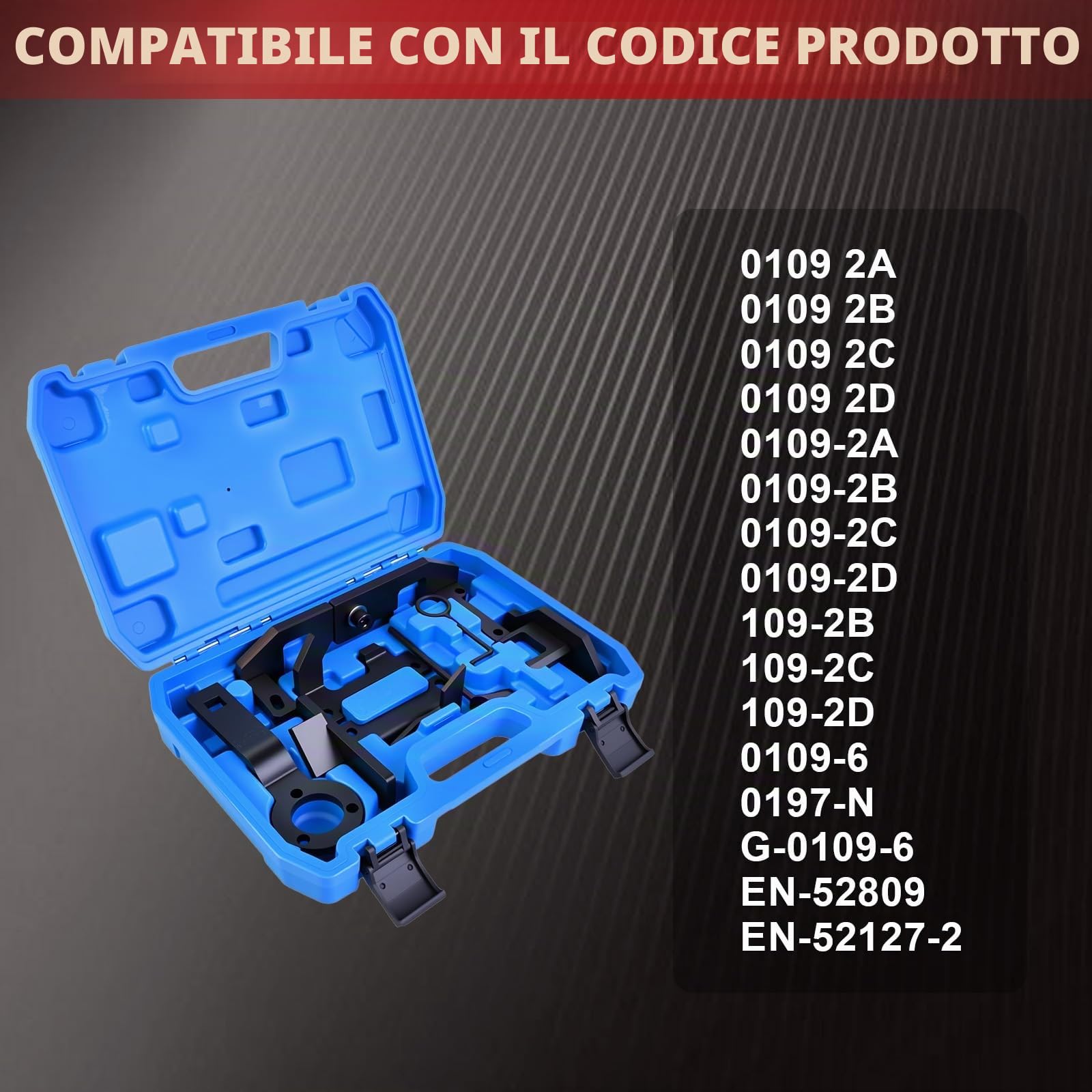 Attrezzo per cinghia di distribuzione motore Strumenti di regolazione albero a camme motore adatti per 208 308 2008 EB0 ZMZ EB2 HMZ C3 C4 1.0 1.2 Codice articolo 0109-2A 0109-2B 109-2C 109-2D 109-2B