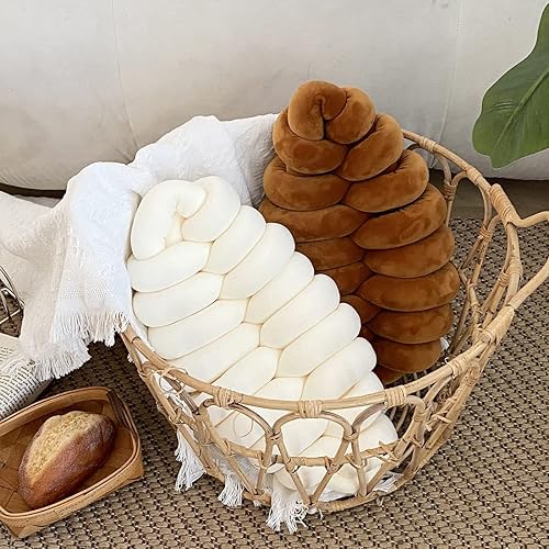 Miniatura 4 de Almohada decorativa de nudo, almohadas negras, almohadas de nudo de hoja, almohadas suaves para decoración del hogar, almohadas estéticas, almohadas