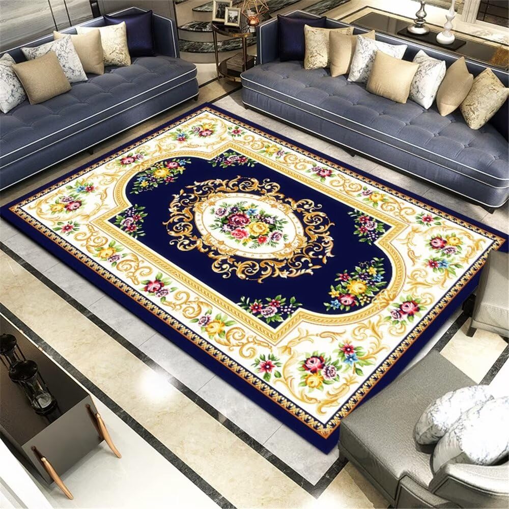 Tapis garçon 200x280cm pour créer un coin de jeu vintage floral chaleureux
