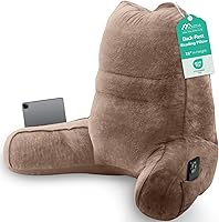 Vista 14 de Sasttie Almohada de lectura para sentarse en la cama, de espalda, respaldo para silla de apoyo, artículos esenciales para dormitorio universitario