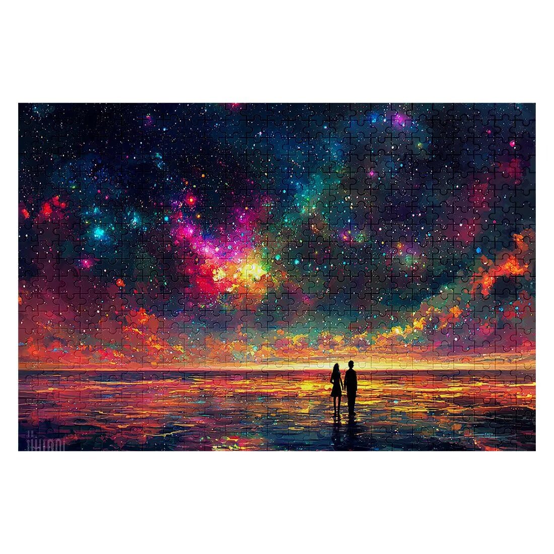 Puzzle 5000 sztuk gwiaździste krajobrazy puzzle wymiary 156x105 cm puzzle dla dorosłych kreatywna rozrywka śmieszne klasyczne puzzle zabawki edukacyjne do dekoracji bożonarodzeniowej K-41