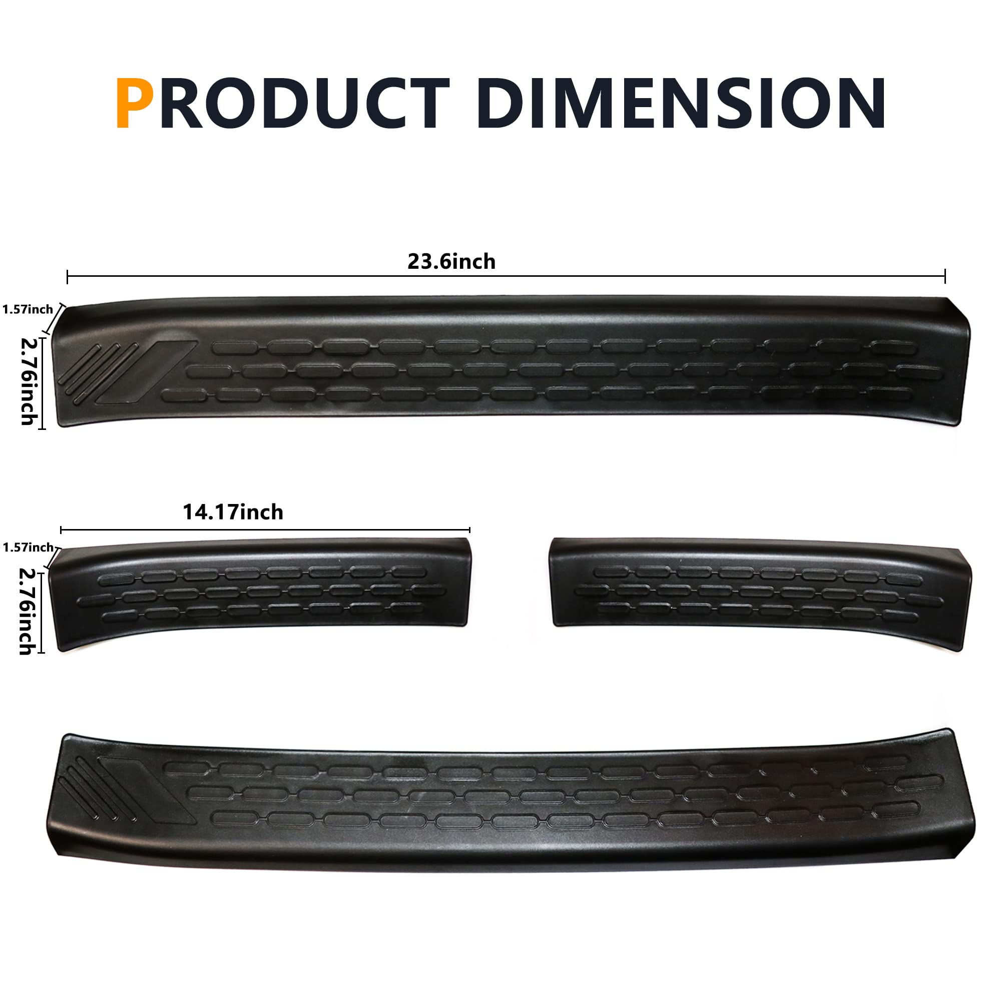 Door Sill Scuff Plate Protector For Ford Bronco 2021-24 Sport - Foto 9