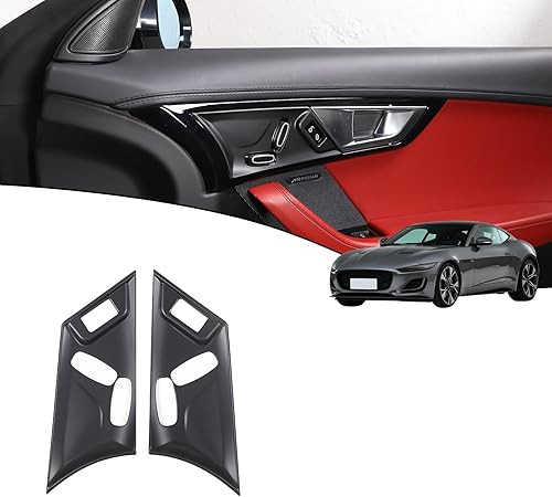 Miniatura 8 de 2 piezas de panel de ajuste eléctrico de asiento para Jaguar F-Type 2013-2024 botón de ajuste de asiento de coche interruptor marco accesorios