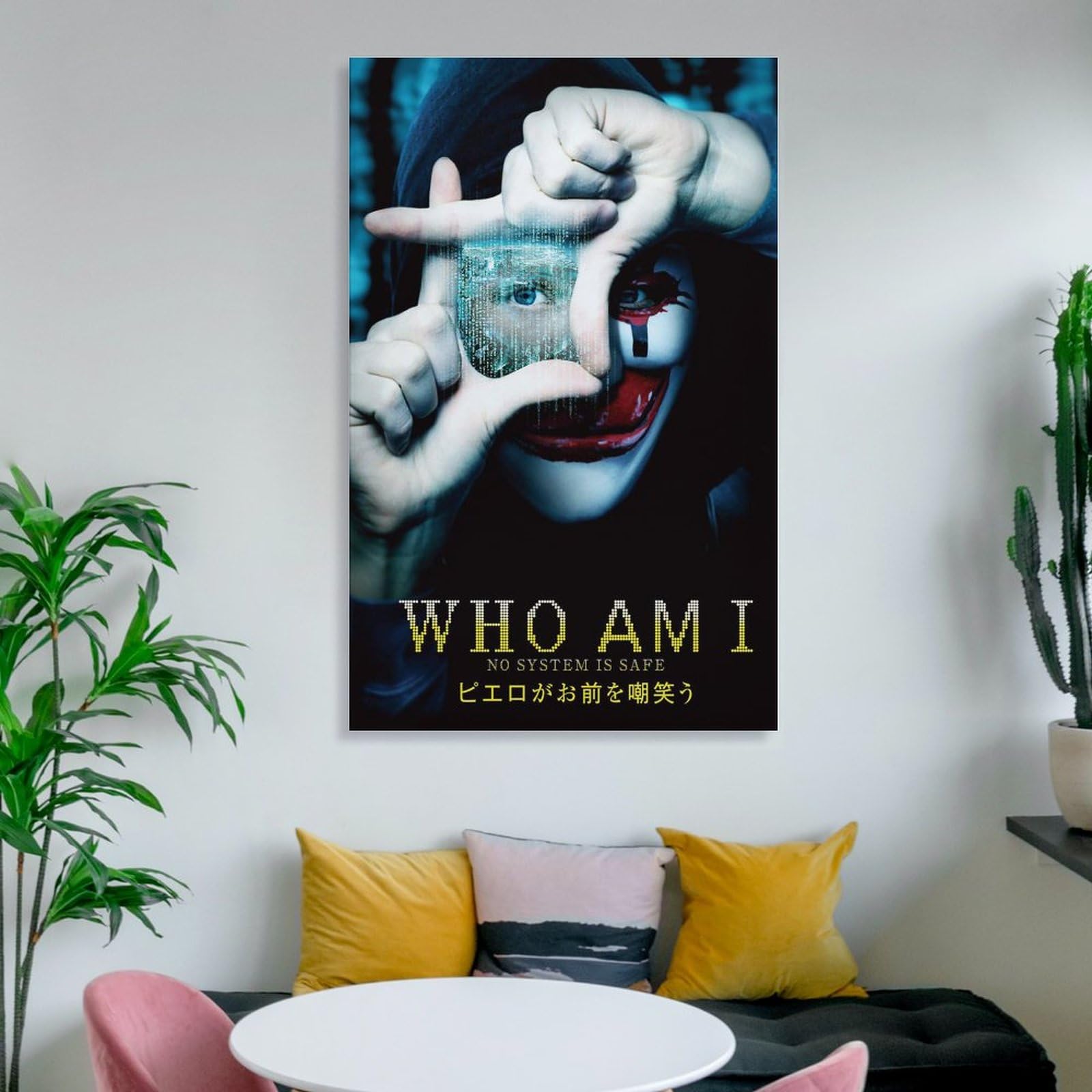 Amazon.co.jp: ホラー映画ポスターピエロがお前をあざ笑う アート