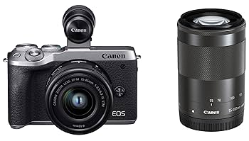美品！Canon EOS M6 ミラーレスカメラ 【本体&レンズ2つ＆EVF付】 美品！Canon EOS M6 ミラーレスカメラ 【本体&レンズ2つ＆EVF付