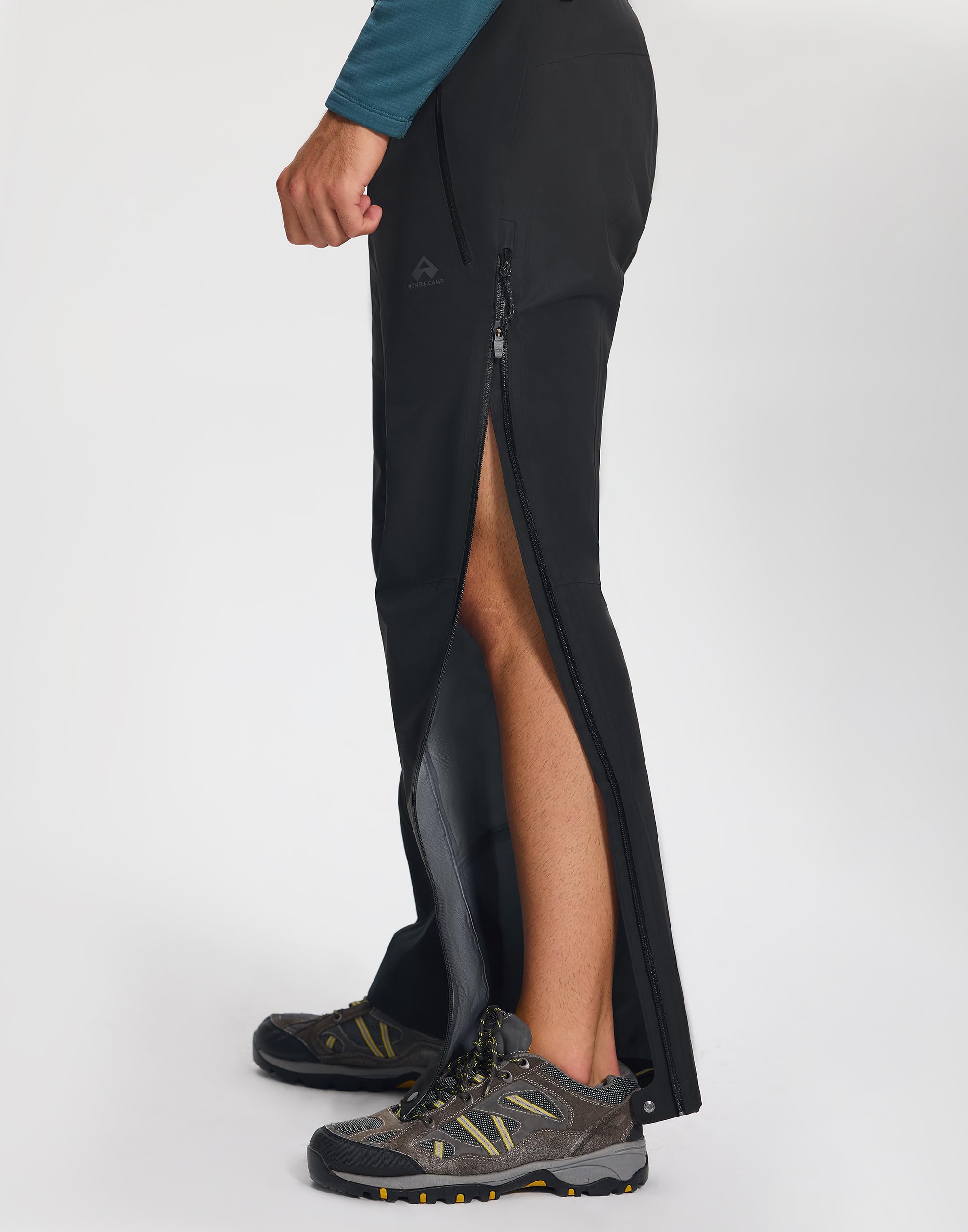 Pioneer Camp Herren Regenhose 3L Wasserdicht Atmungsaktiv Outdoorhose für Wandern Trekking Skifahren Bergsteigen