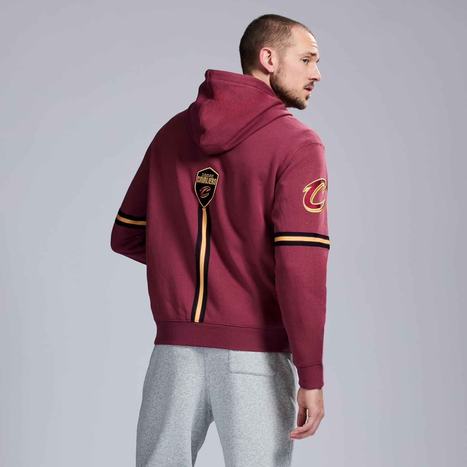 GAME 7 NBA Officially Licensed Men's Long Sleeve Zip Up Hooded Fleece Sweatshirt - Image 2