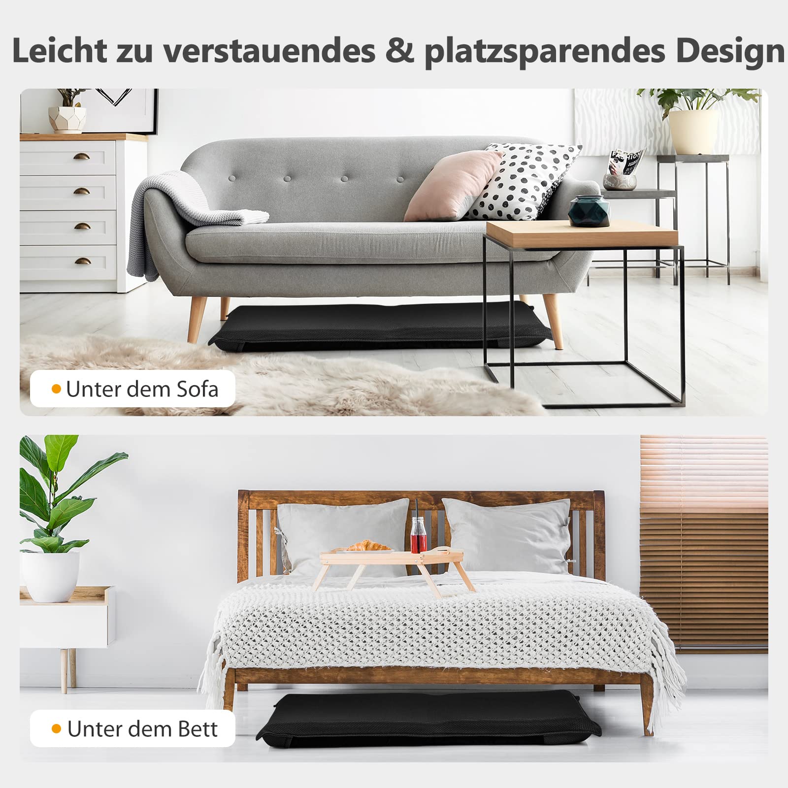 RELAX4LIFE Bodenstuhl klappbar, Bodensessel mit Liegefunktion, Lehnstuhl mit 6 Einstellbarer Rückenlehne, Bodensitz zum Fernsehen Lesen Spielen, Meditationsstuhl Lazy Sofa gepolstert (Schwarz)