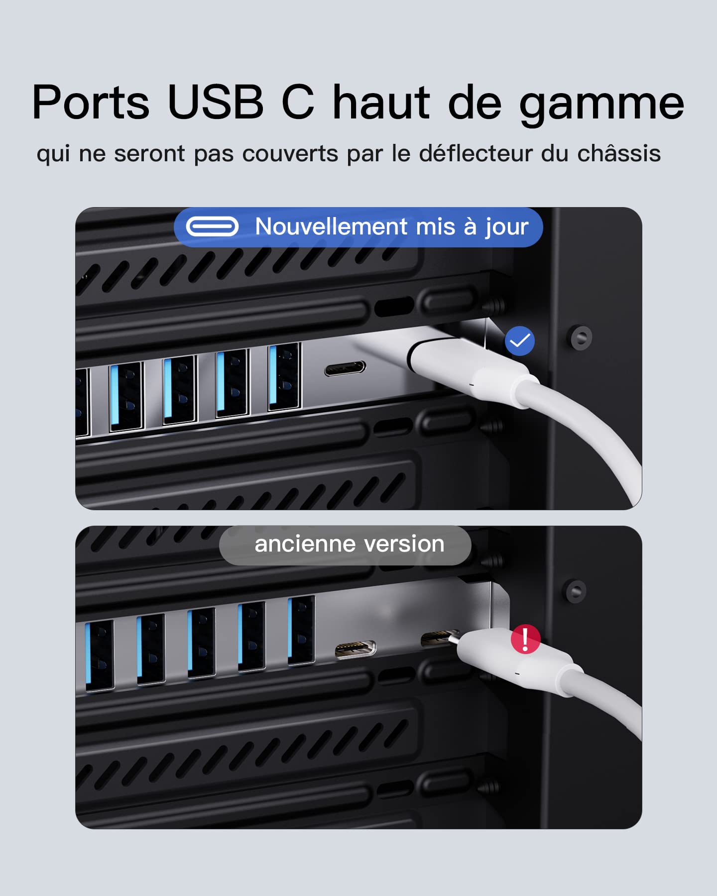 Inateck Carte PCIe vers USB 3.2 Gen 2, Chargement USB C PD, 2 Ports USB C et 6 Ports USB A avec Bande Passante Totale de 20Gbps, KU8212