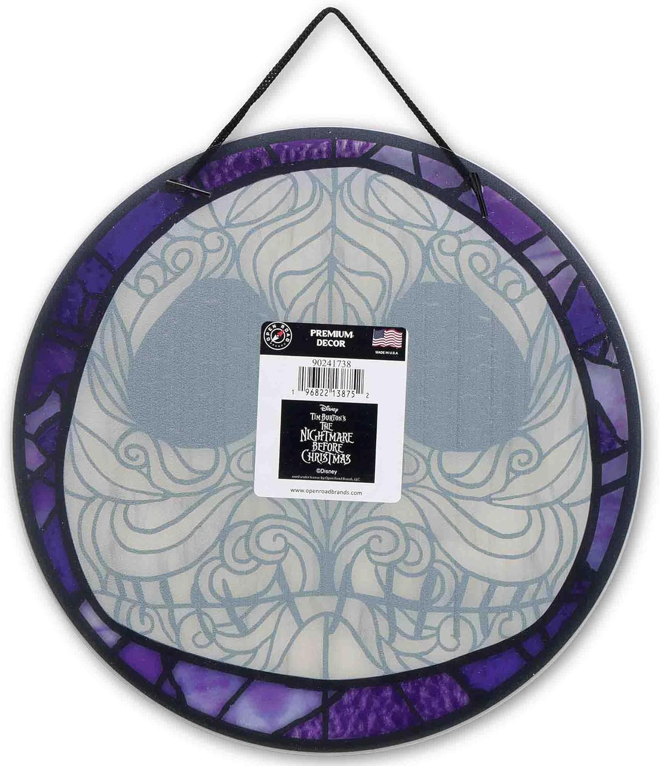 Disney The Nightmare Before Christmas Jack Skellington Hanging Acrylic Wall Art - Intricate Jack Wall Decor for Home