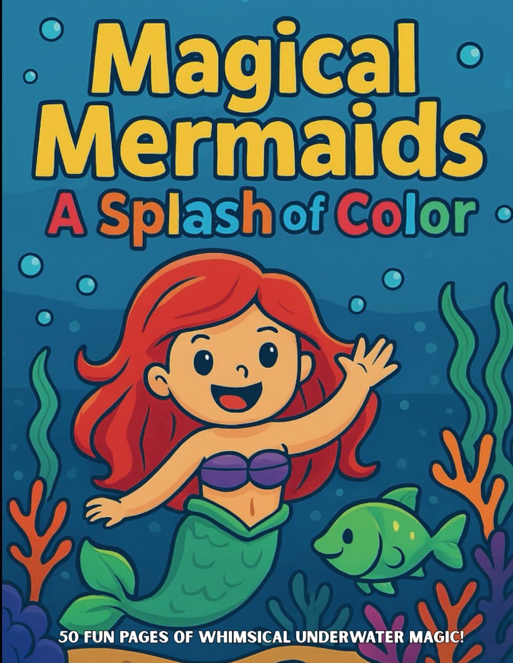 Magical Mermaids: A Splash of Color: Mermaid Coloring Book