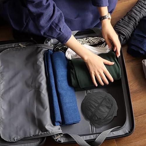 Miniatura 10 de Cestas plegables de malla para la ropa sucia, cesta portátil para ropa sucia, cestas de almacenamiento plegables (azul, paquete de 2)