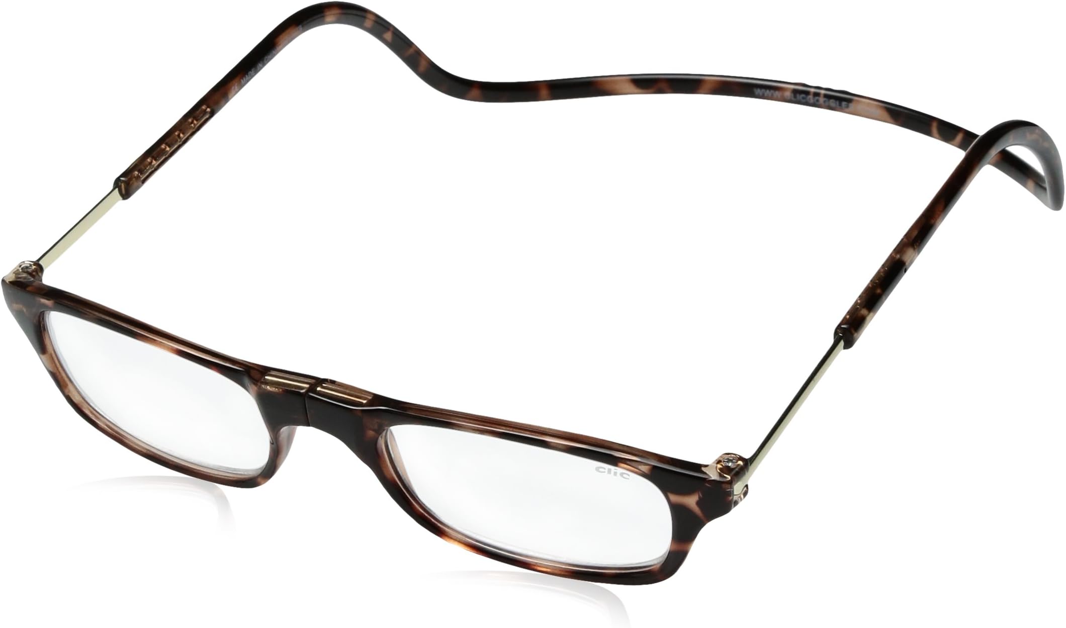 CliC Adjustable Front Connect Reader, 3.00 Strength, Tortoise Frame