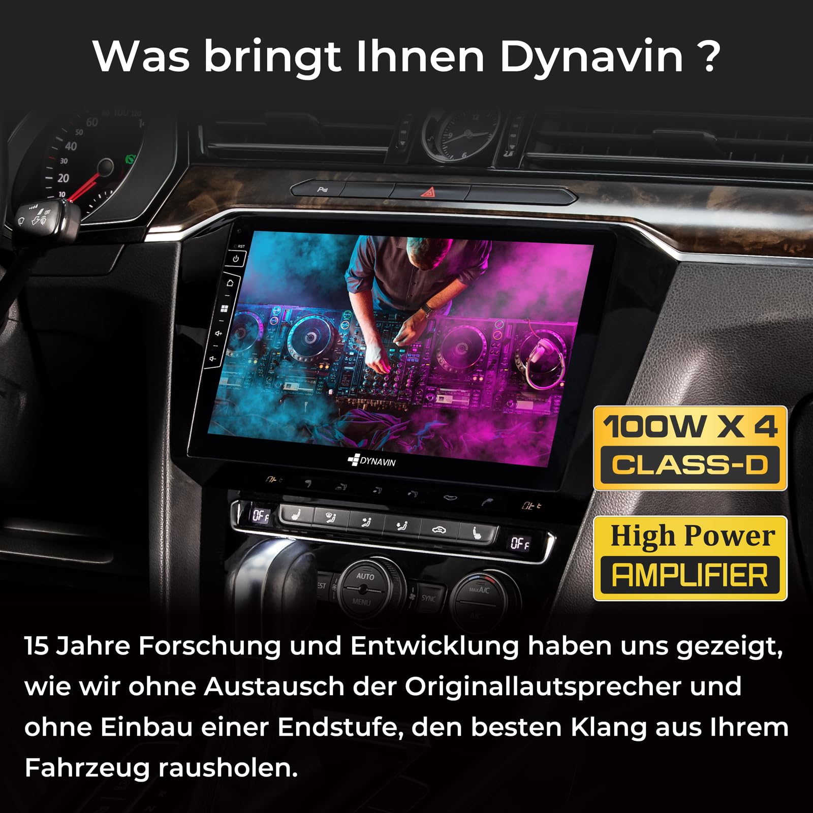 DYNAVIN Android Autoradio GPS pour VW Passat B8: 10,1 Pouces OEM Radio avec Wireless CarPlay et Android Auto | Head-up Display | Dab+ Radio: D9-55 Premium Flex
