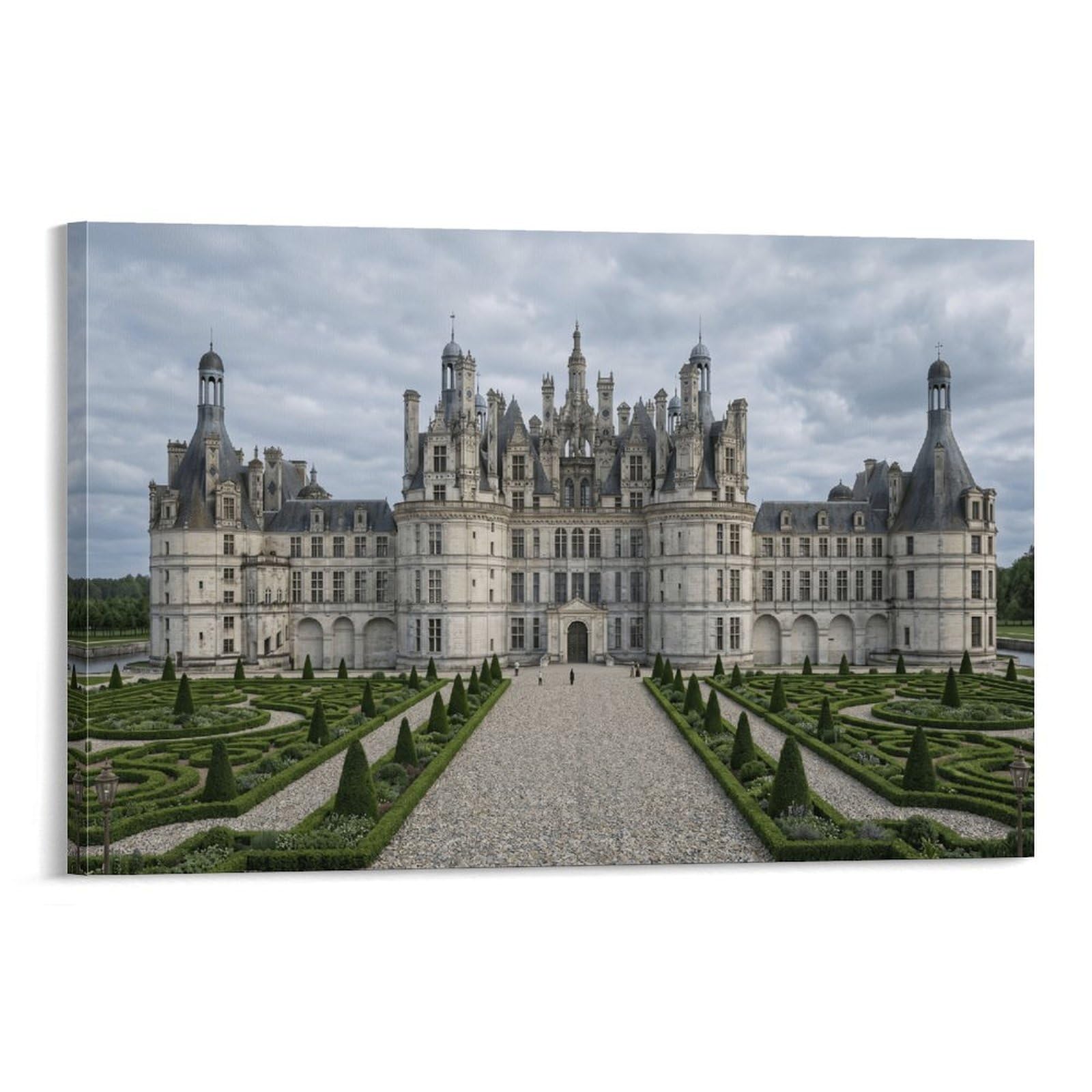 XPASHIQWC Château De Chambord France Wall Decor Poster Giclee Canvas Prints Modern Wall Art Picture Wall Hanging for Bathroom Wall Decor 08x12inch(20x30cm)