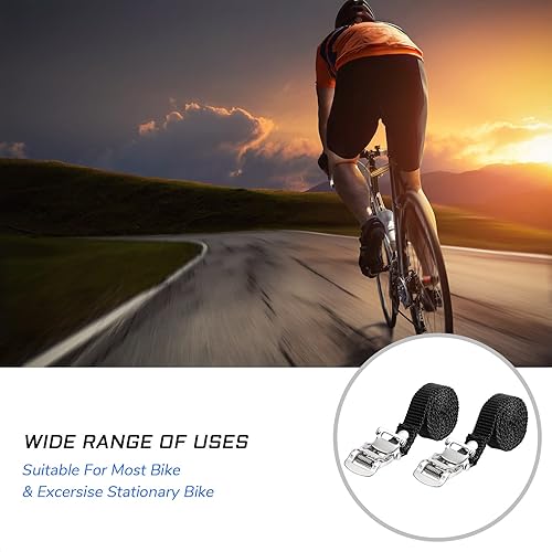 Miniatura 5 de 2 correas para pedal de bicicleta, accesorios de repuesto para bicicleta de montaña, carretera, bicicletas de ejercicio y BTT