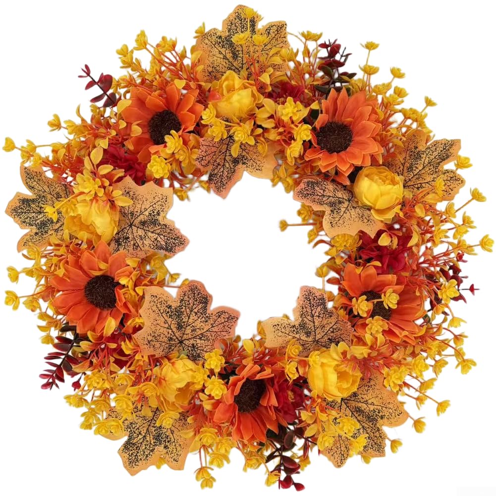 Guirnalda Mano Artesanal Girasol Arce 45cm Realista