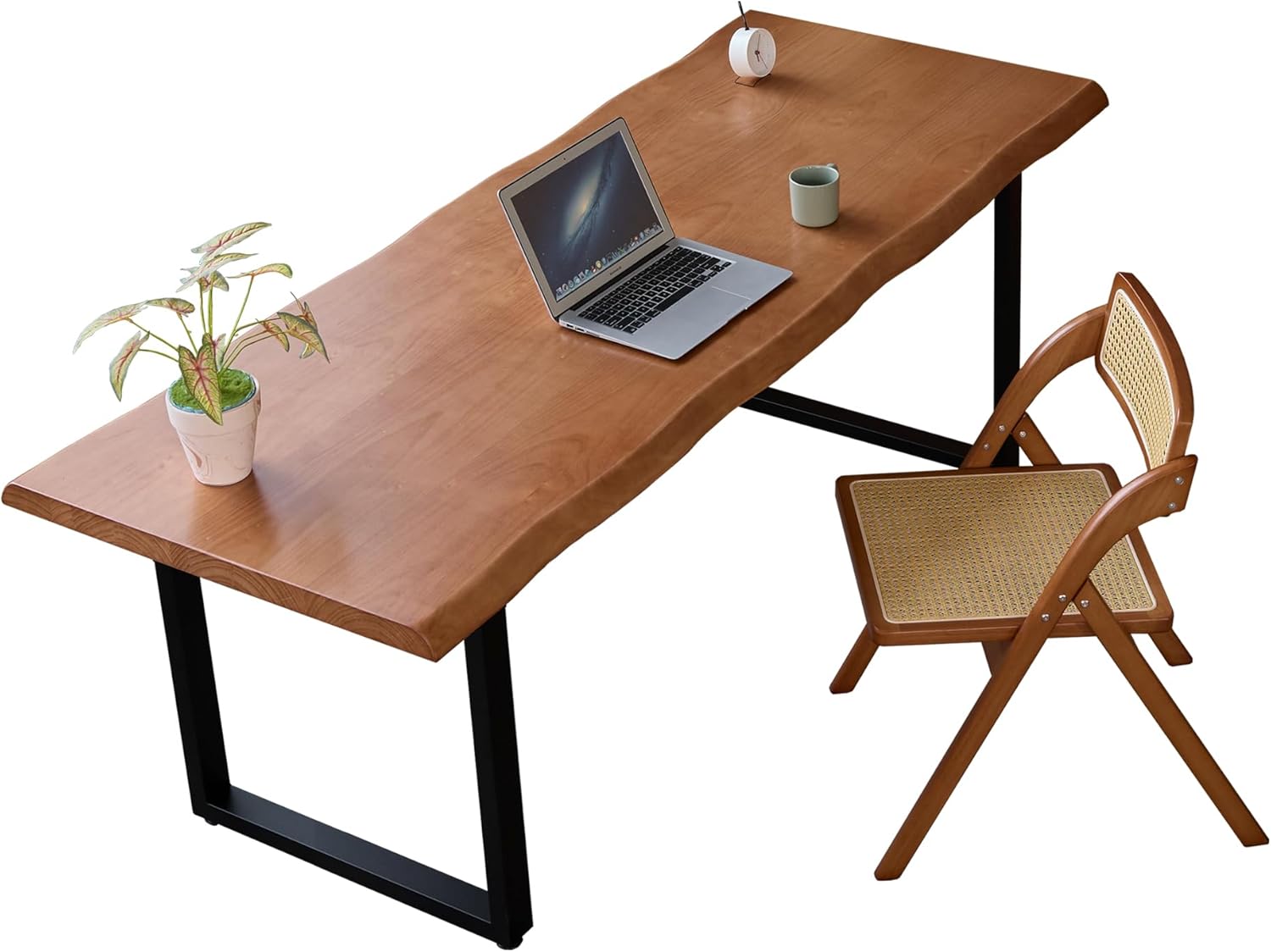 ForteX Pro – Folding Office Desk with Stylish Solid Wood Top